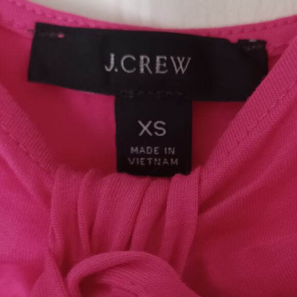 J. Crew Tie Front Tank Top S/M Azalea Pink NWT - Picture 8 of 9